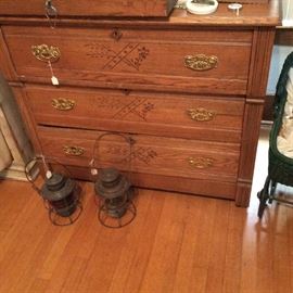 3 Drawer oak dresser