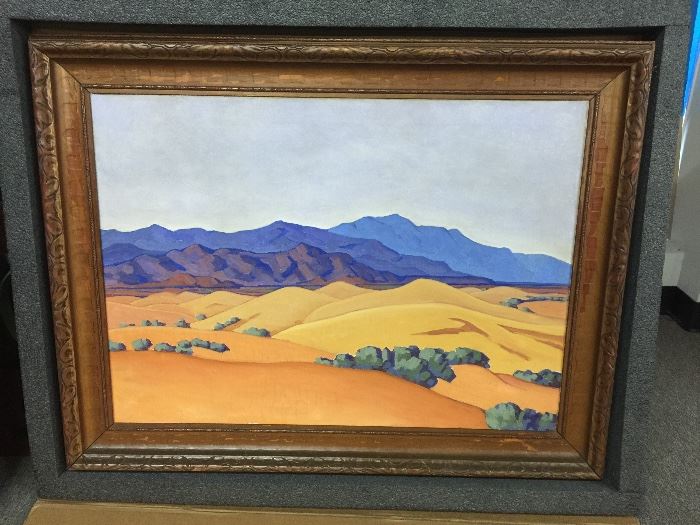 Oscar Jacobson Sahara Desert 1926 Canvas Size 26" x 36"