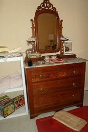 vintage dresser w/marble