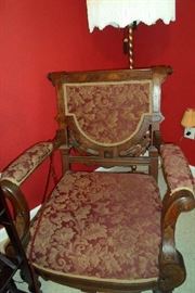 side chair, walnut, vintage