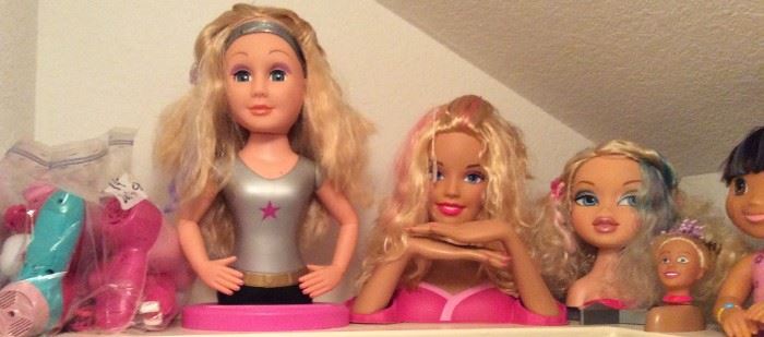 Barbie and other Salon Heads