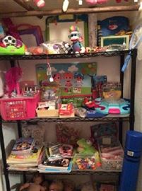 Shelf of Toys and Books