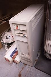 Vintage 1980s IBM Tower computer