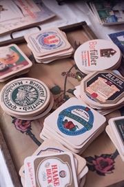 Beer coasters from around the world