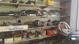 The VW lover will be in heaven with all of these mostly factory model VW parts ( many in boxes) 