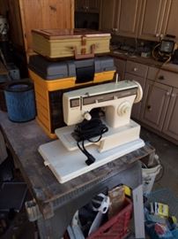 sewing machine, tools