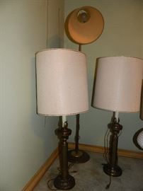 Matching table lamps & standing lamp