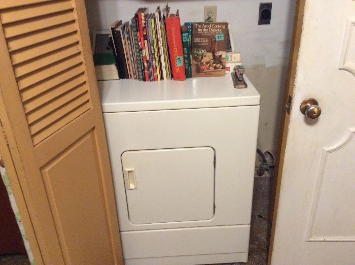 Dryer - vintage cookbooks, pamphlets, etc