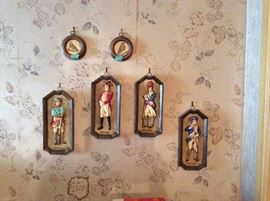 These are in the entrance hallway. Set of 4 & set of 2