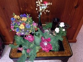 Silk flower arrangements