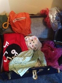 More Costumes... play clothes... Yeah, we tried on the wigs. They were fun. Come get a selfie. 