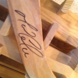 Mario Lemuel signed hockey stick