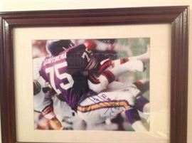 Signed Vikings item many more signed sports memorabilia Items