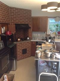 Kitchen is pack full of nicer Cooking Items - Center island is For Sale