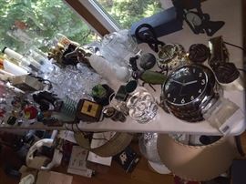 Super selection of Glass and piles of bric n brac