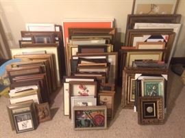 100'S OF PIECES OF FRAMED ART-- OIL PAINTINGS, PRINTS & ONE OF A KIND