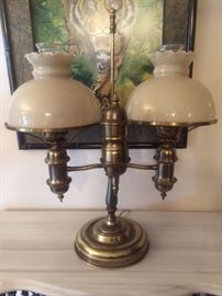 SOLID BRASS STUDENT LAMP