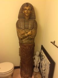 60" FOAM KING TUT SARCOPHAGUS REPLICA DECORATION