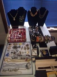 100's of pieces of fabulous jewelry & wrist watches