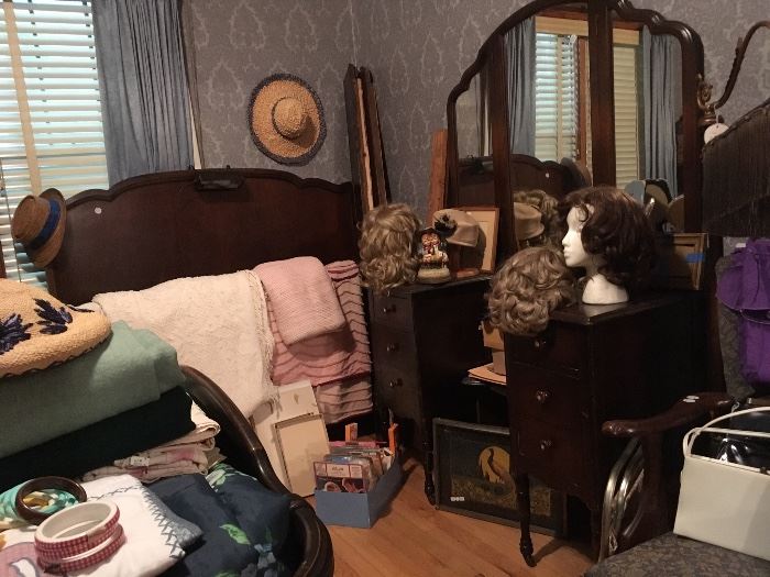 Antique Bed and Matching Chifferobe