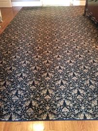 Carpet 18ft x 13 ft , Black and Beige
