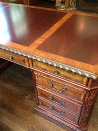 Executive Desk and Credenza by Jordans English Manor Collection  Copy