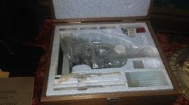 1950s microscope lab set new never used