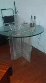 1960s lucite dining table