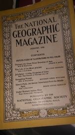 National geographic magazines from 1925 to 1927