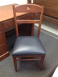 Ethan Allen Leather Seat Desk Chair