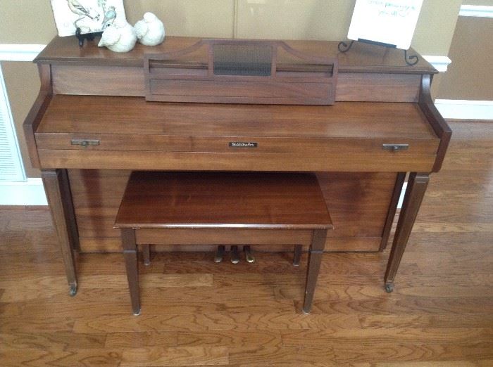 Baldwin Upright Piano w/ Bench