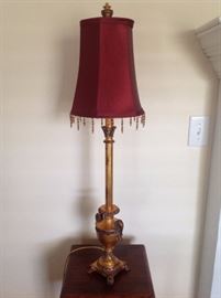 Gold/Bronze Candlestick Lamp