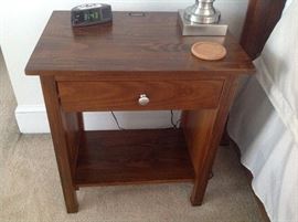 Walnut One-Drawer USB Enabled Nightstand - 1 of 2