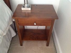 Walnut One-Drawer USB Enabled Nightstand - 2 of 2