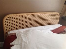 Rattan Queen Bed - Headboard Detail