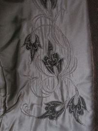 Lining of mink coat.