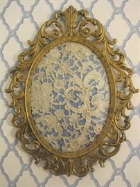 Framed lacework.