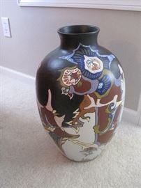 Large Gouda vase, about 16 inches tall..