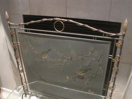 Painted firescreen.