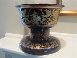 Moser amethyst bowl.