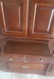 Bedside Cabinets with pull out bedside table and secret compartment at the top