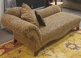 Cantoni Leopard Print Fainting Couch - Excellent Condition
