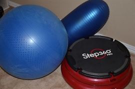 Step 360 Exerciser    Exercise Ball and Bean