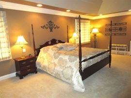 part of the 6 piece KS Thomasville bedroom set, there is no mattress and box spring.