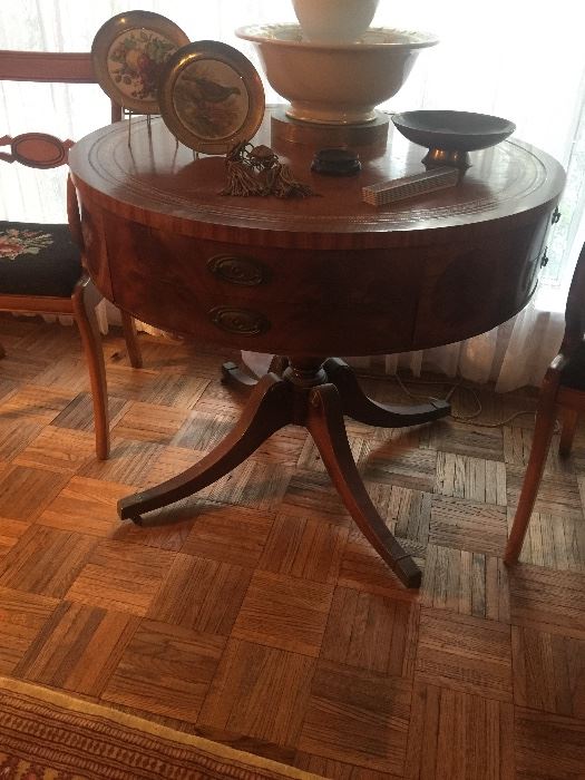 Lovely antique Drum table