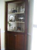 antique corner cupboard
(doors are not pictured in the photo)