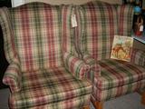 pair of wing back chairs