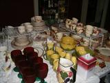 Shawnee corn pattern pieces and Franciscan apple pattern