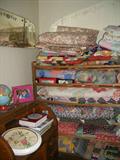 quilts, linens, bedspreads