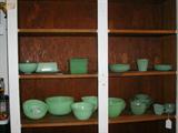 Vintage jadeite and a few new pieces too